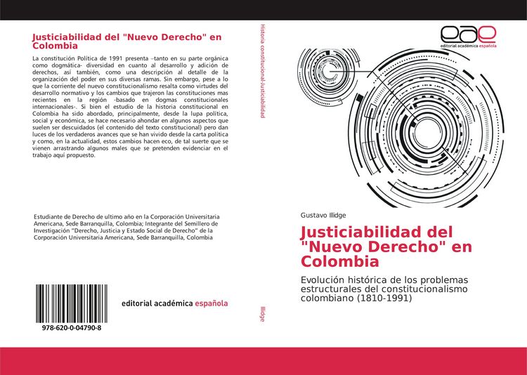 Produktbild: Justiciabilidad del "Nuevo Derecho" en Colombia