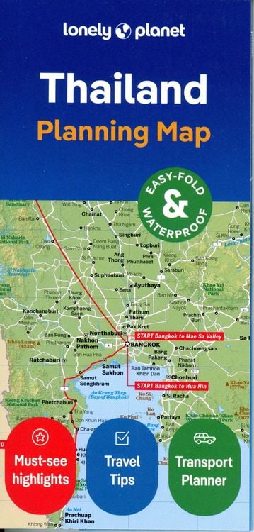 Produktbild: Lonely Planet Thailand Planning Map