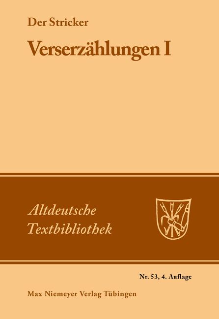Produktbild: Verserz&auml;hlungen I