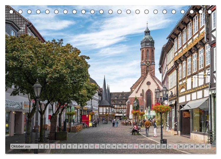 Produktbild: Historisches Fachwerk - Stadt Einbeck (Tischkalender 2026 DIN A5 quer), CALVENDO Monatskalender