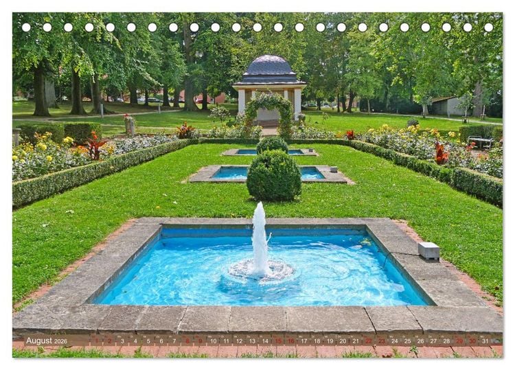 Produktbild: Bad Nenndorf, Kurpark-Impressionen (Tischkalender 2026 DIN A5 quer), CALVENDO Monatskalender