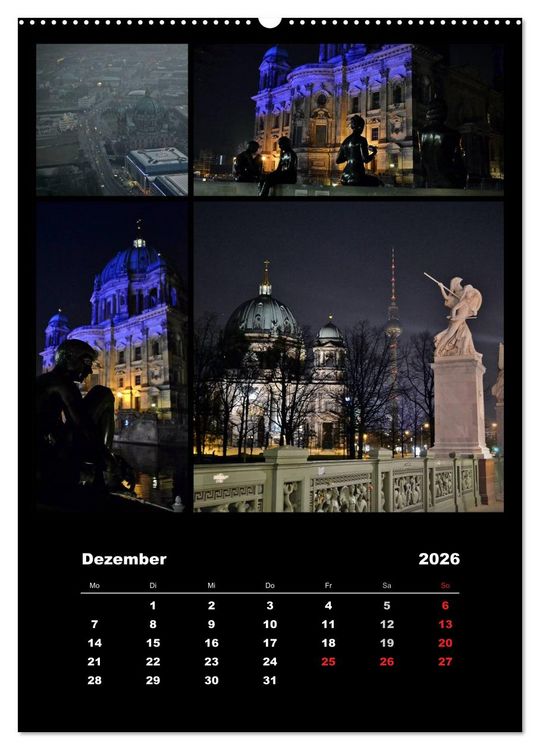 Produktbild: BERLIN / vertikal (Wandkalender 2026 DIN A2 hoch), CALVENDO Monatskalender