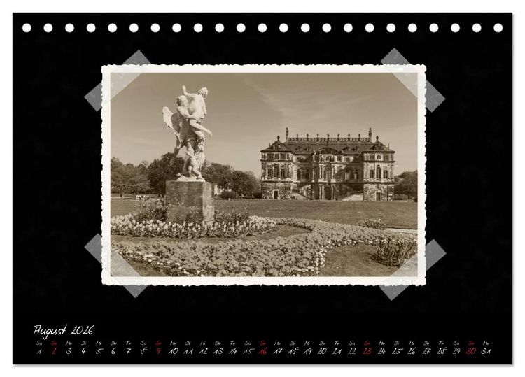 Produktbild: Dresden - Ein Kalender mit Fotografien wie aus einem alten Fotoalbum (Tischkalender 2026 DIN A5 quer), CALVENDO Monatskalender