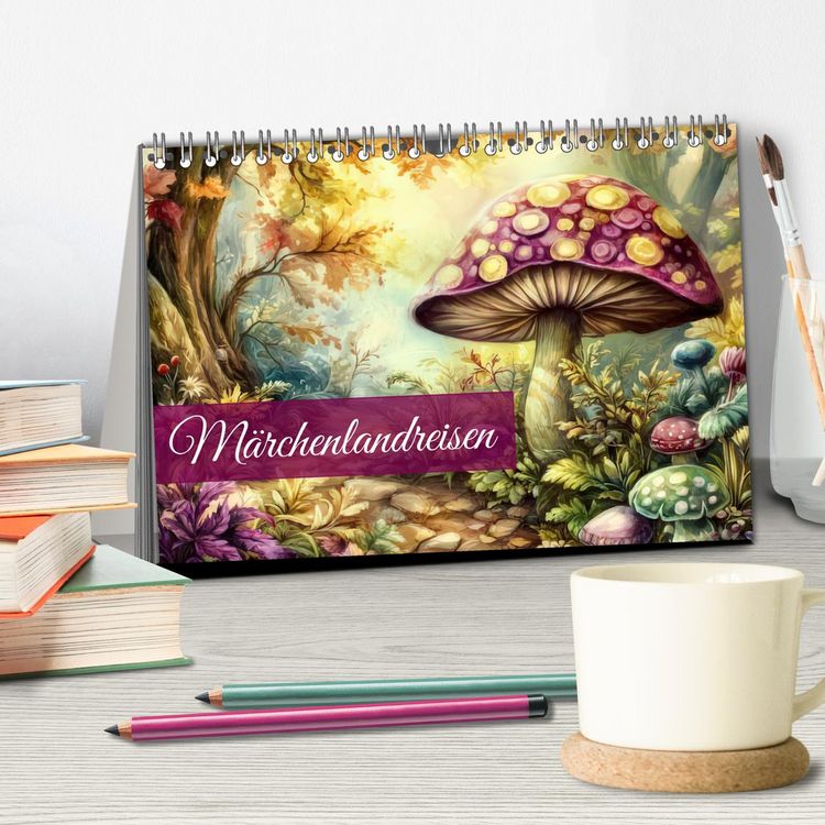 Produktbild: M&auml;rchenlandreisen (Tischkalender 2026 DIN A5 quer), CALVENDO Monatskalender