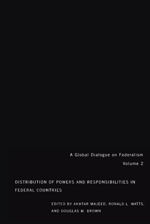 Produktbild: Distribution of Powers and Responsibilities in Federal Countries