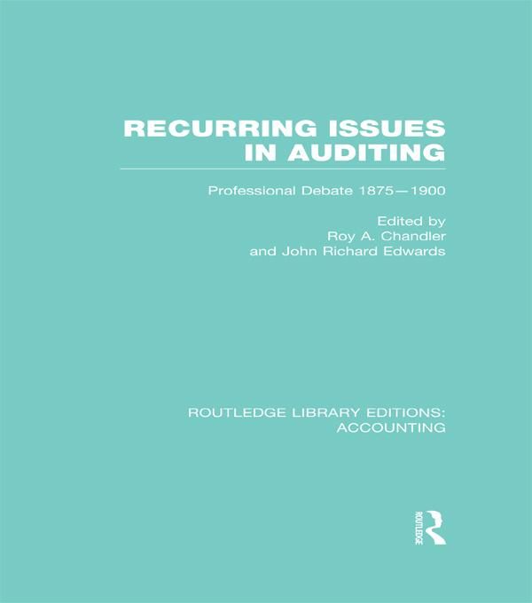 Produktbild: Recurring Issues in Auditing (RLE Accounting)