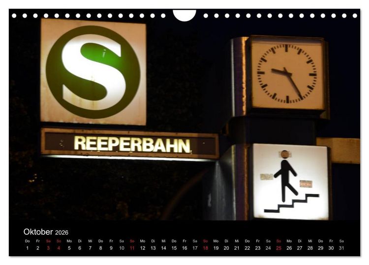 Produktbild: S&uuml;ndige Meile - Reeperbahnbummel (Wandkalender 2026 DIN A4 quer), CALVENDO Monatskalender