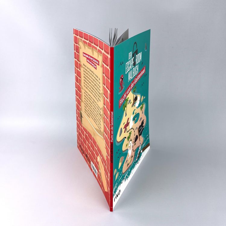 Produktbild: Dein Escape-Room-Malbuch &ndash; Flucht von der Geisterinsel