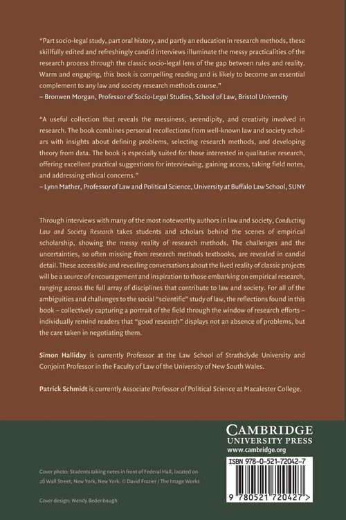 Produktbild: Conducting Law and Society Research