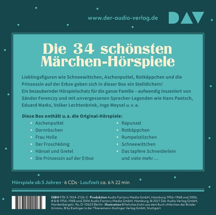 Produktbild: Meine M&auml;rchen-Box &ndash; Die 34 sch&ouml;nsten M&auml;rchen-H&ouml;rspiele