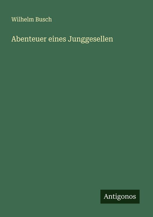 Produktbild: Abenteuer eines Junggesellen