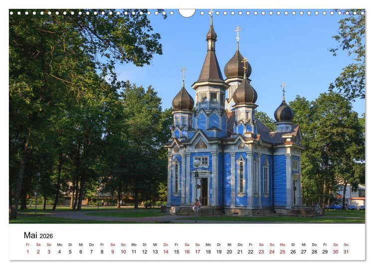 Produktbild: Baltische L&auml;nder (Wandkalender 2026 DIN A3 quer), CALVENDO Monatskalender