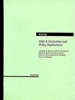 Produktbild: ISM-X Evaluation and Policy Implications