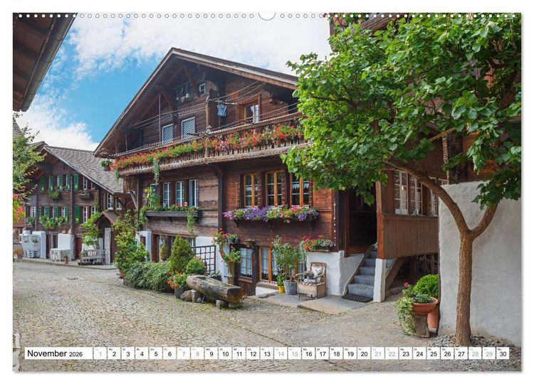 Produktbild: Faszination Berner Oberland - Thuner- und Brienzersee (hochwertiger Premium Wandkalender 2026 DIN A2 quer), Kunstdruck in Hochglanz