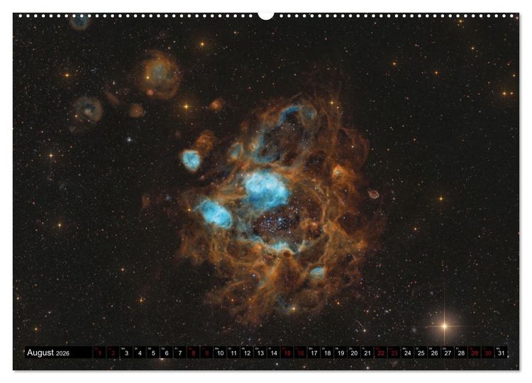 Produktbild: Deep-Sky Fotografie (hochwertiger Premium Wandkalender 2026 DIN A2 quer), Kunstdruck in Hochglanz