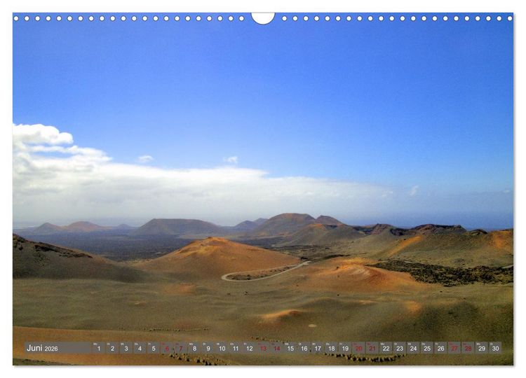 Produktbild: Lanzarote Aus Vulkanen geboren (Wandkalender 2026 DIN A3 quer), CALVENDO Monatskalender