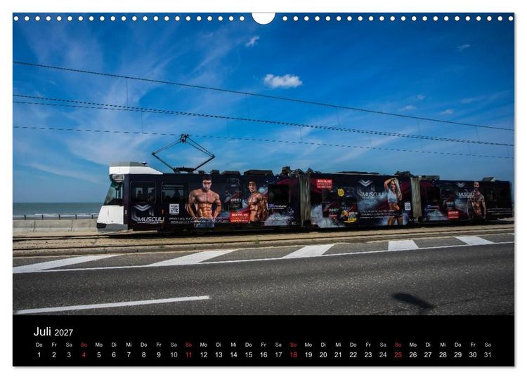 Produktbild: Kusttram Belgien (Wandkalender 2027 DIN A3 quer), CALVENDO Monatskalender