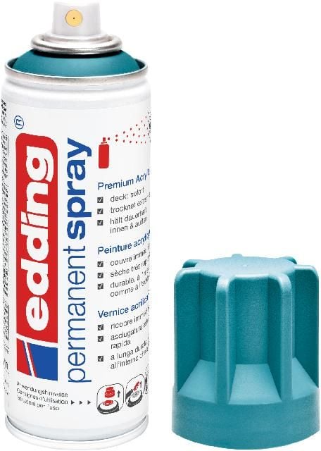 Produktbild: 5200 Permanent Spray, petrol matt, 200ml Premium Acryllack