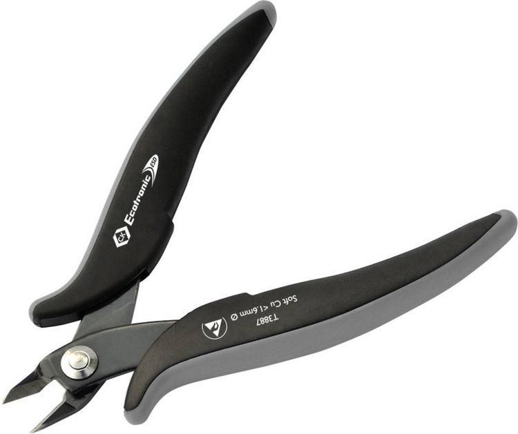 Produktbild: C.K Ecotronic T3887 ESD Printzange ohne Facette 136mm