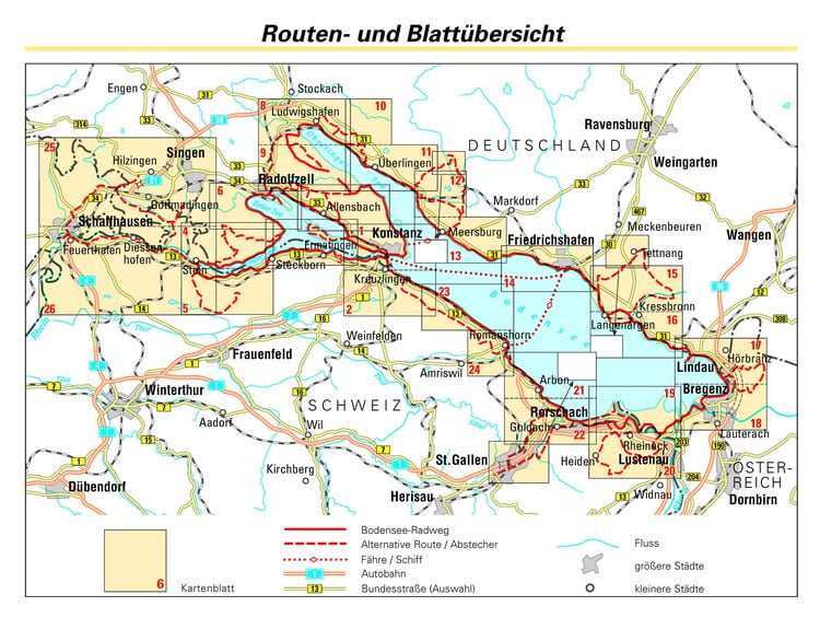 Produktbild: BVA ADFC Radreisef&uuml;hrer Bodensee-Radweg