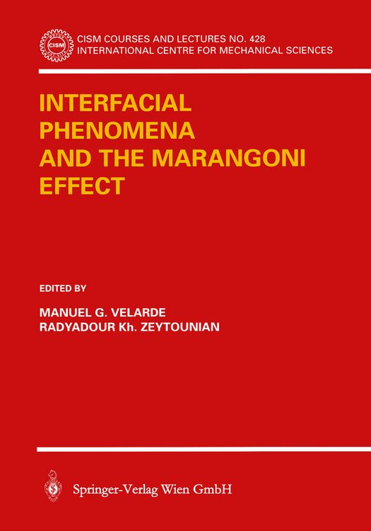 Produktbild: Interfacial Phenomena and the Marangoni Effect