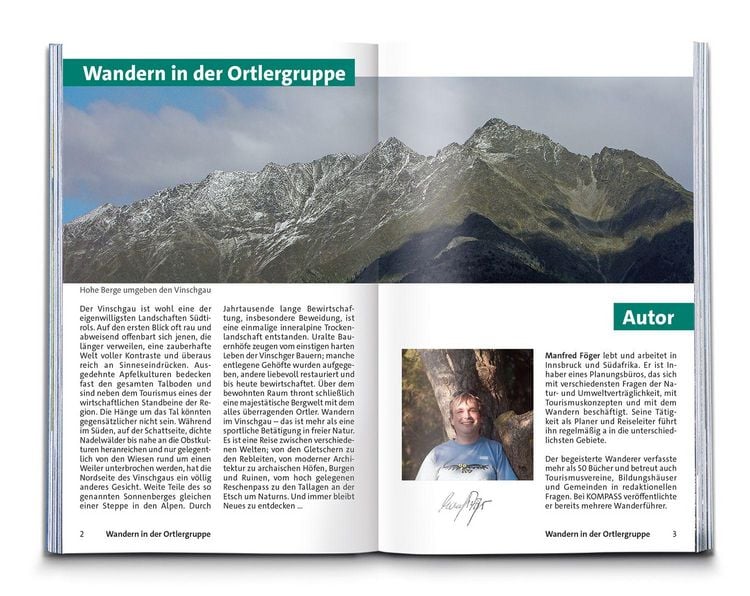Produktbild: KOMPASS Wanderf&uuml;hrer Ortlergruppe und Vinschgau, 60 Touren mit Extra-Tourenkarte