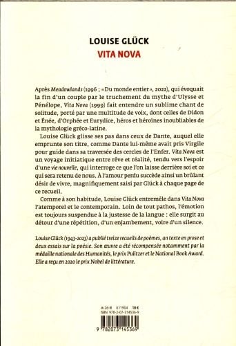 Produktbild: Vita nova : po&egrave;mes