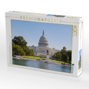 Produktbild: CALVENDO Puzzle Reflecting Pool, Grant Memorial und US-Kapitol - Washington, D.C. | 1000 Teile Lege-Gr&ouml;&szlig;e 64x48cm Foto-Puzzle f&uuml;r gl&uuml;ckliche Stunden