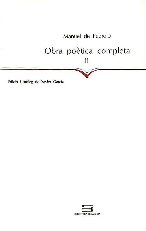 Produktbild: Obra po&egrave;tica completa, II