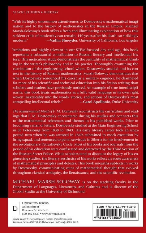 Produktbild: Mathematical Mind of F. M. Dostoevsky