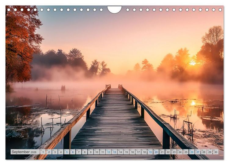 Produktbild: Magische Nebelmomente (Wandkalender 2026 DIN A4 quer), CALVENDO Monatskalender