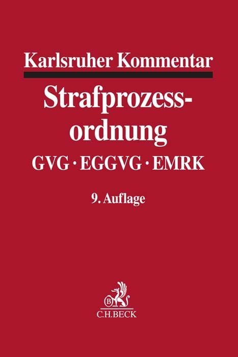 Produktbild: Karlsruher Kommentar zur Strafprozessordnung. StPO