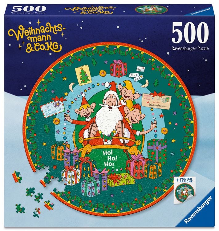 Produktbild: Erwachsenenpuzzle 500 Teile - Weihnachtsmann & Co.KG