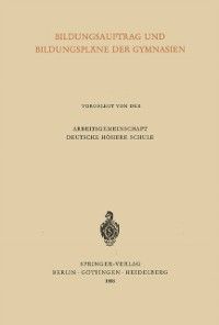 Produktbild: Bildungsauftrag und Bildungspl&auml;ne der Gymnasien