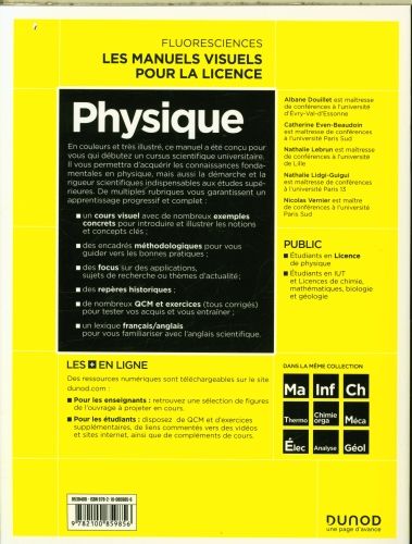 Produktbild: Physique : cours, exercices et m&eacute;thodes