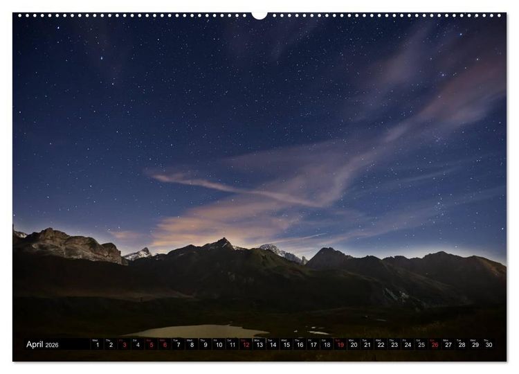 Produktbild: Magical Night Skies (High Quality Premium Wall Calendar 2026 DIN A2 landscape),CALVENDO 12 Month Wall Calendar