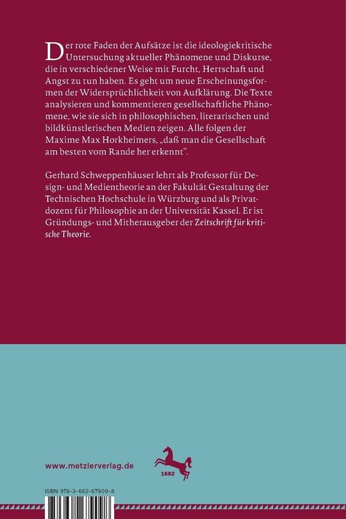 Produktbild: Angst und Aufkl&auml;rung