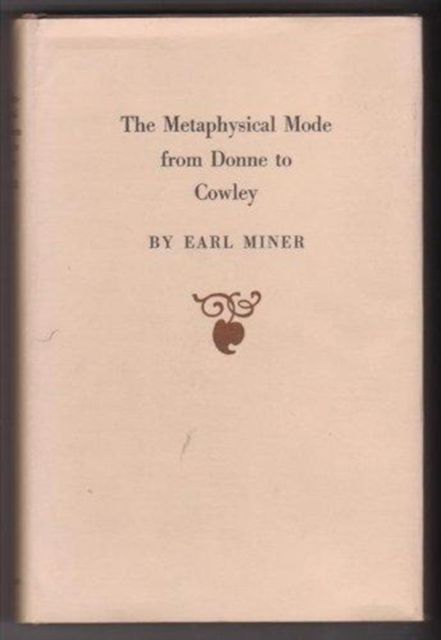 Produktbild: Miner, E: Metaphysical Mode from Donne to Cawley