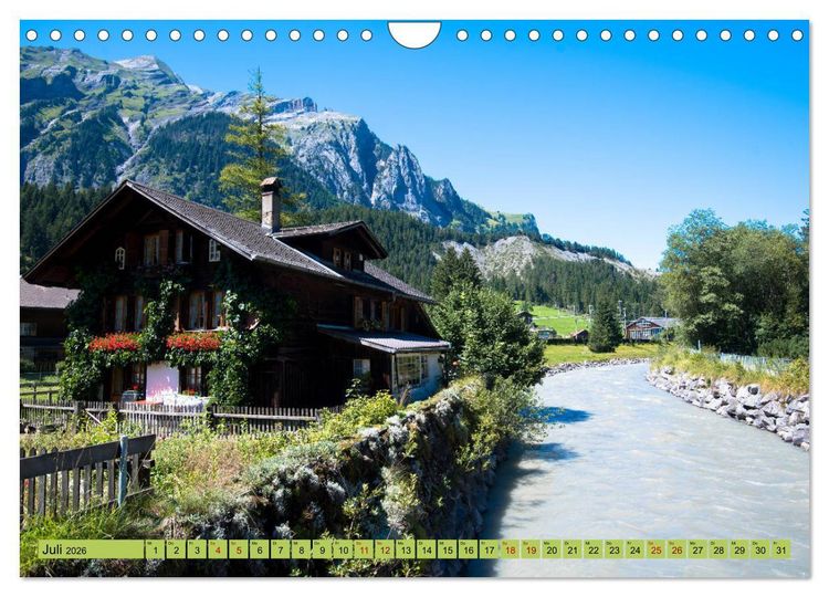 Produktbild: Alpentraum Kandersteg (Wandkalender 2026 DIN A4 quer), CALVENDO Monatskalender