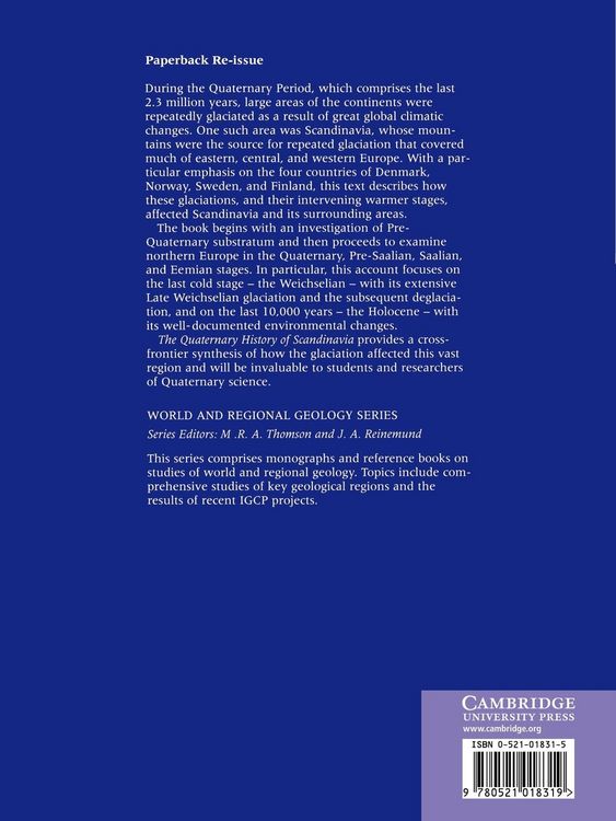 Produktbild: The Quaternary History of Scandinavia