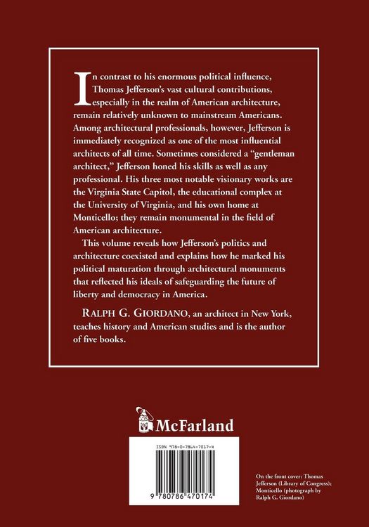 Produktbild: The Architectural Ideology of Thomas Jefferson