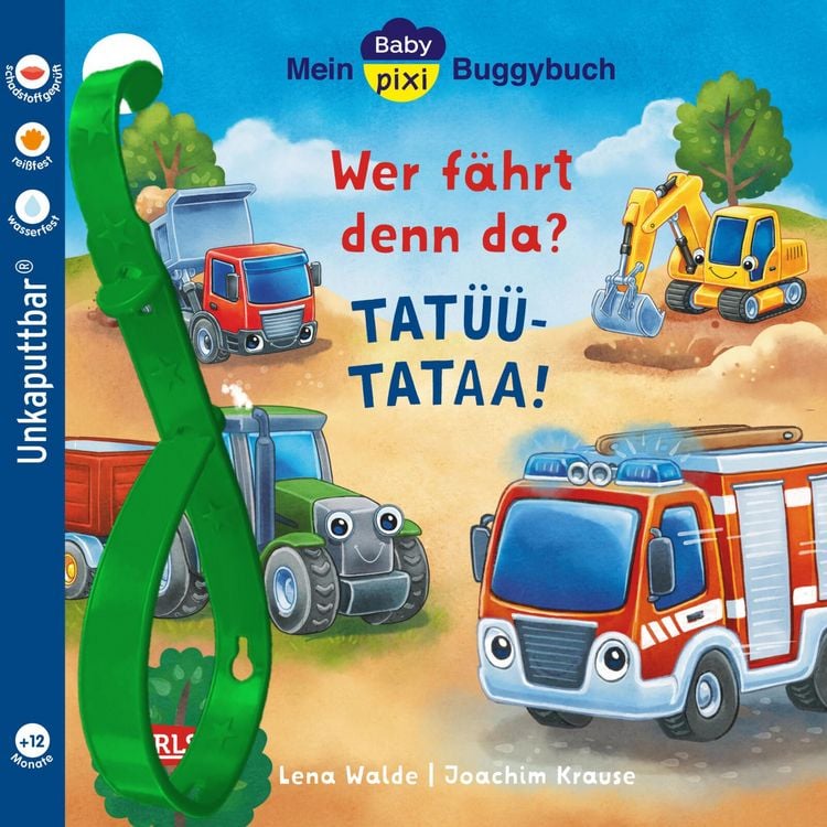 Produktbild: Baby Pixi (unkaputtbar) 200: Mein Baby-Pixi-Buggybuch: Wer f&auml;hrt denn da? TAT&Uuml;&Uuml;-TATAA!