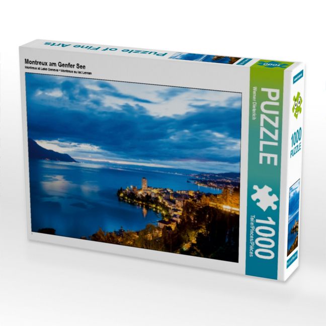 Produktbild: CALVENDO Puzzle Montreux am Genfer See | 1000 Teile Lege-Gr&ouml;&szlig;e 64x48cm Foto-Puzzle f&uuml;r gl&uuml;ckliche Stunden