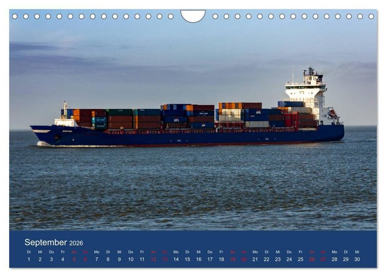 Produktbild: Schiffe - Begegnungen auf Nord- und Ostsee (Wandkalender 2026 DIN A4 quer), CALVENDO Monatskalender