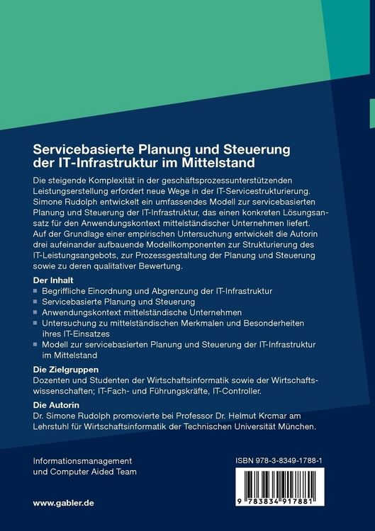 Produktbild: Servicebasierte Planung und Steuerung der IT-Infrastruktur im Mittelstand
