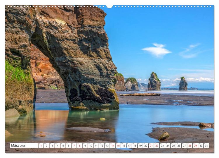 Produktbild: Neuseeland Nordinsel - Das Land der Hobbits und Vulkane (hochwertiger Premium Wandkalender 2026 DIN A2 quer), Kunstdruck in Hochglanz