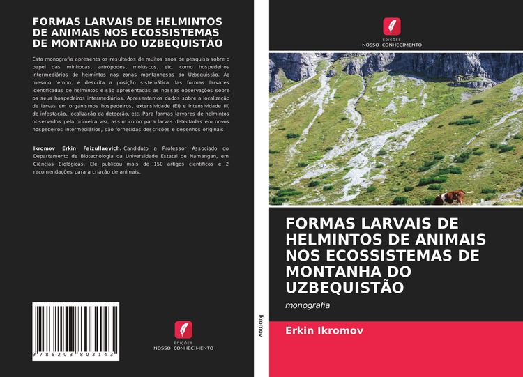 Produktbild: FORMAS LARVAIS DE HELMINTOS DE ANIMAIS NOS ECOSSISTEMAS DE MONTANHA DO UZBEQUIST&Atilde;O