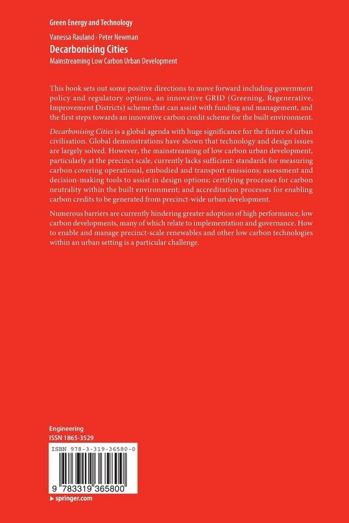 Produktbild: Decarbonising Cities