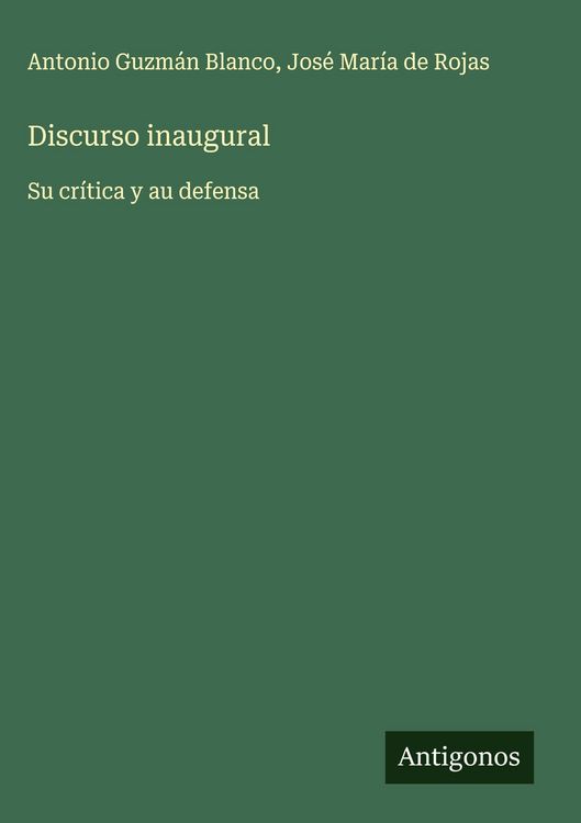 Produktbild: Discurso inaugural