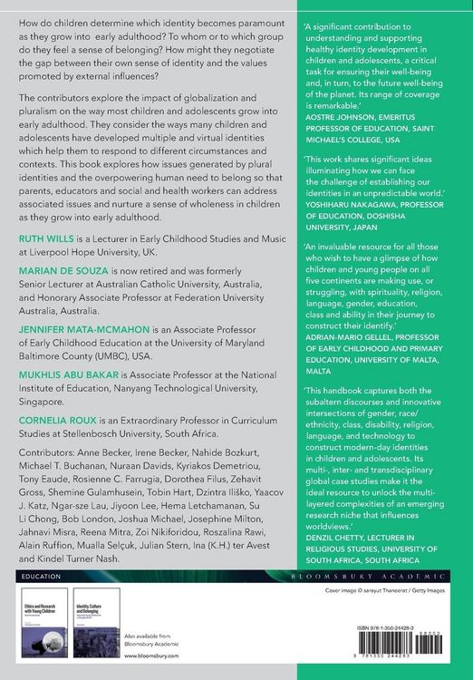 Produktbild: The Bloomsbury Handbook of Culture and Identity from Early Childhood to Early Adulthood